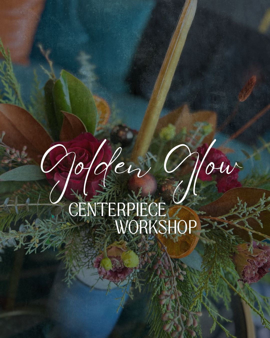 GOLDEN GLOW HOLIDAY CENTERPIECE